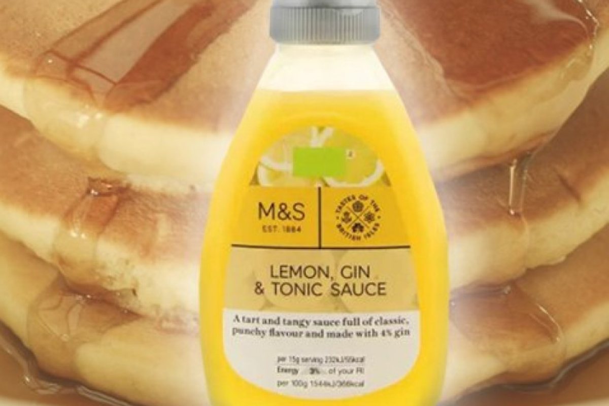 Made in UK: M&S продават сос за палчинки с джин (СНИМКИ)