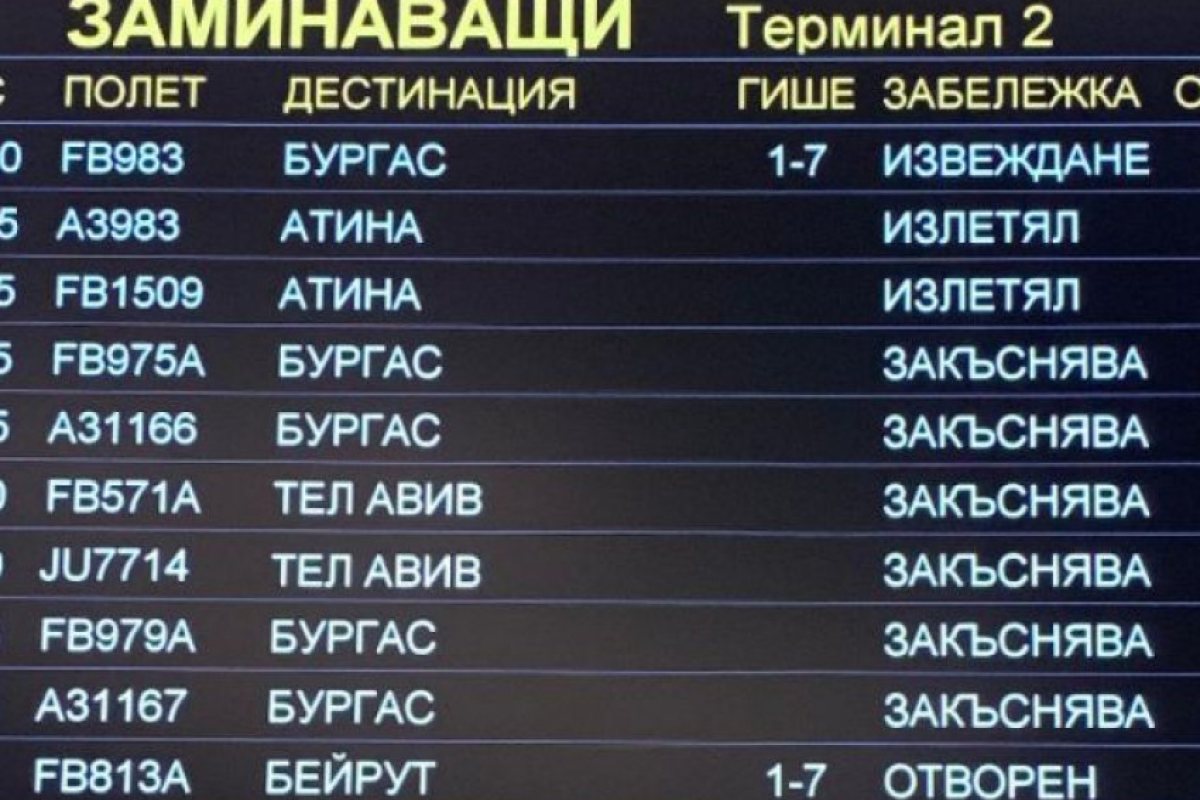 Стотици бяха блокирани на Летище София