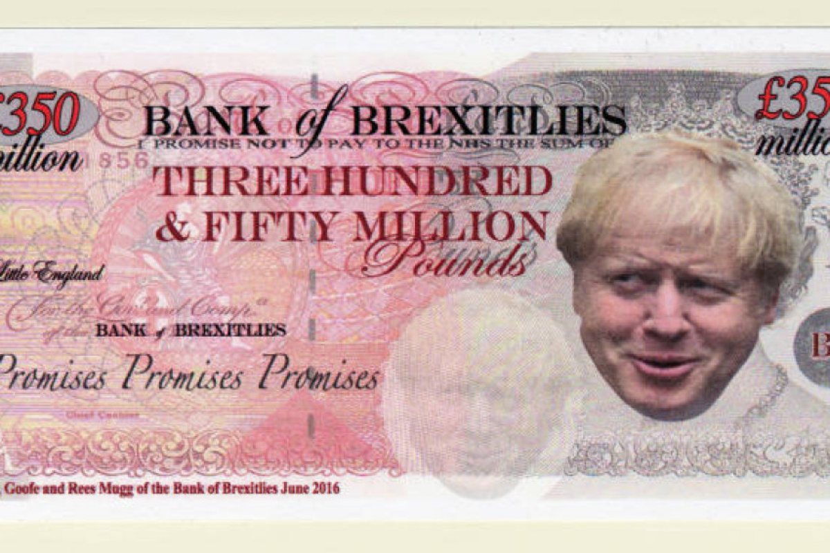 Изложиха фалшиви банкноти срещу Brexit в Британския музей (СНИМКИ)