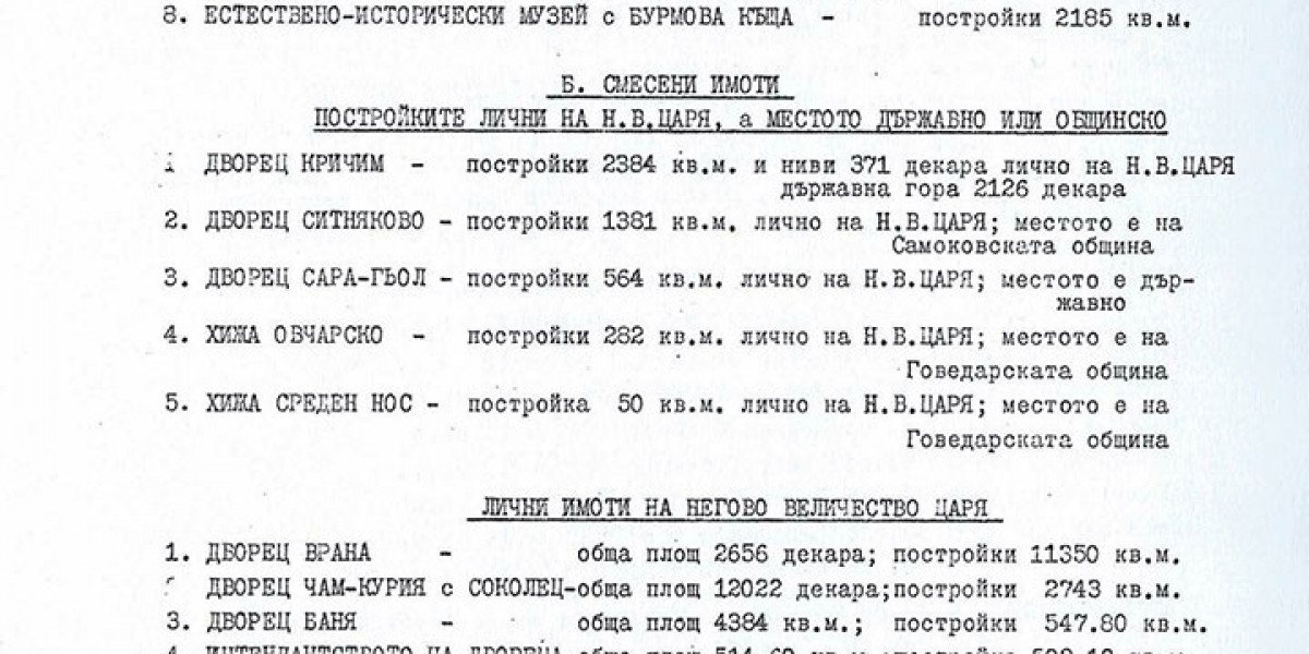 Цар Симеон II с обръщение към бъдещите посетители на Двореца "Врана"