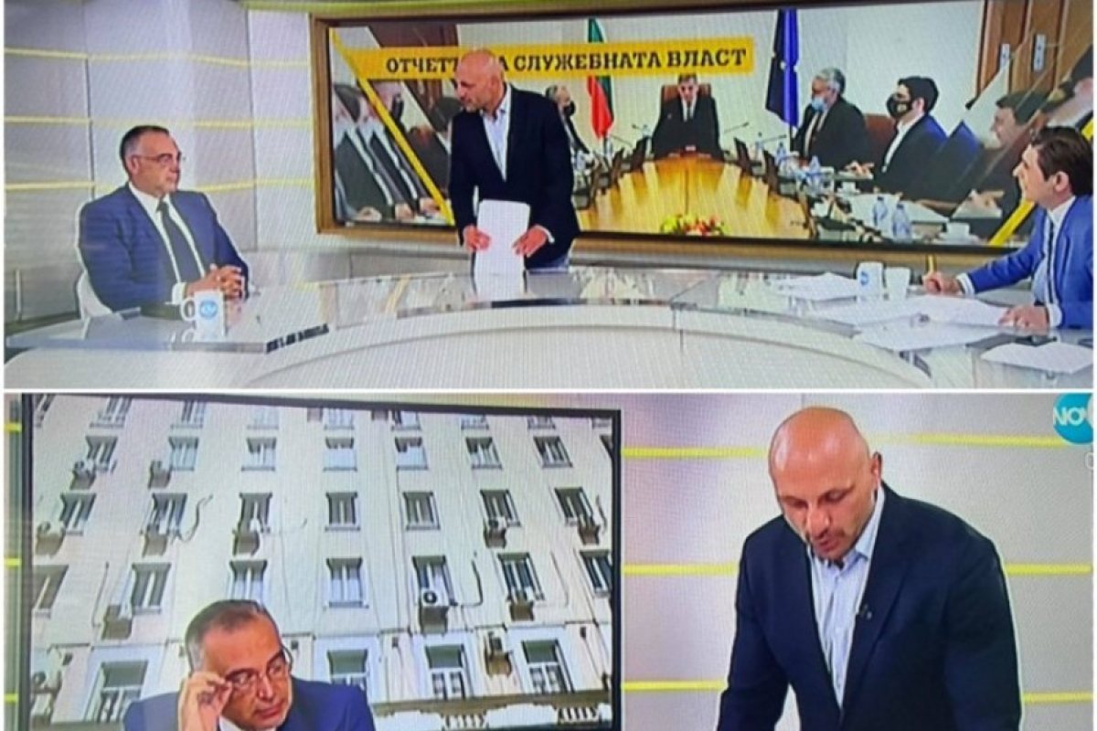 Станислав Недков-Стъки нахлу в студиото на Нова и прекъсна интервю с говорителя на правителството!