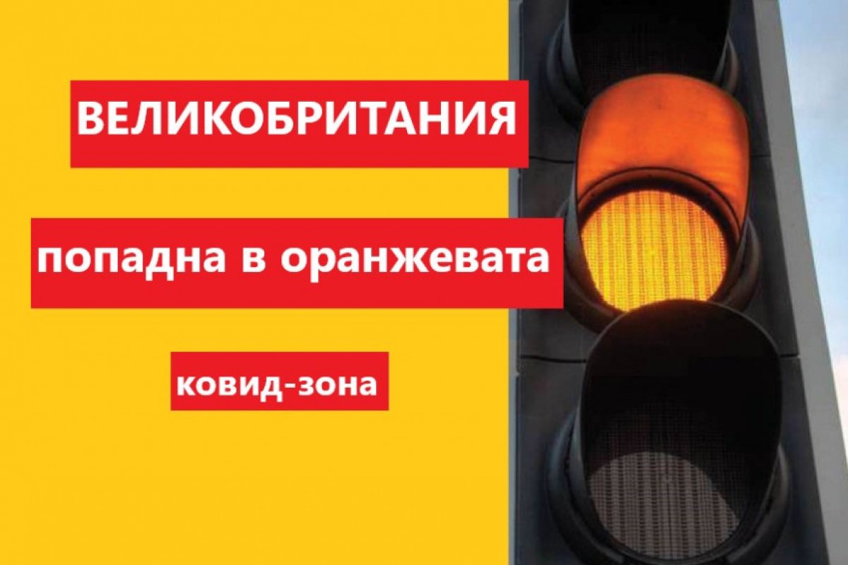 ВЕЛИКОБРИТАНИЯ ПОПАДНА В ОРАНЖЕВИЯ СПИСЪК НА БЪЛГАРСКИТЕ ВЛАСТИ