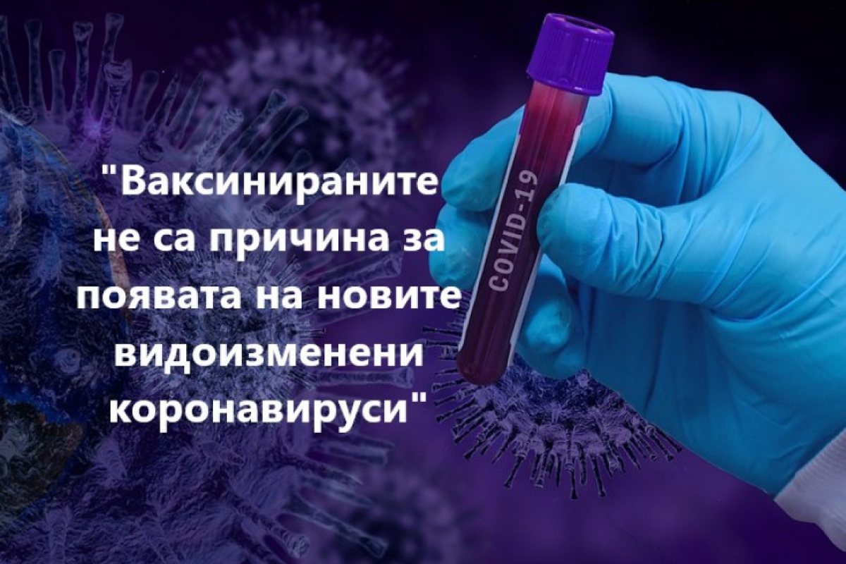 Ваксинираните не са причина за появата на новите видоизменени коронавируси