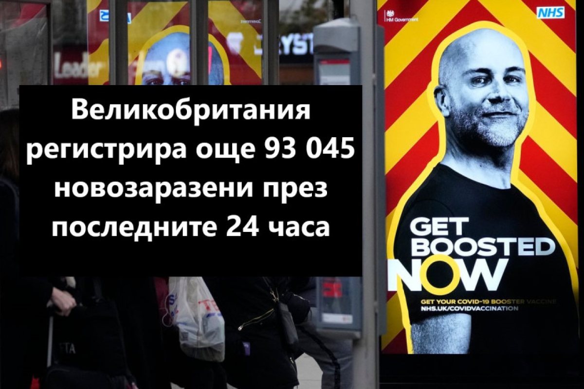 Новозаразяванията във Великобритания за последното денонощие минаха 90 000 
