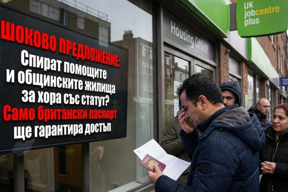 ШОКОВО ПРЕДЛОЖЕНИЕ: Спират помощите и общинските жилища за хора със статут? Само британски паспорт ще гарантира достъп