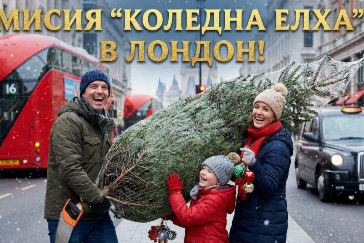 Мисия "Коледна елха" в Лондон: Как да изберем, пренесем и запазим дръвчето свежо в големия град