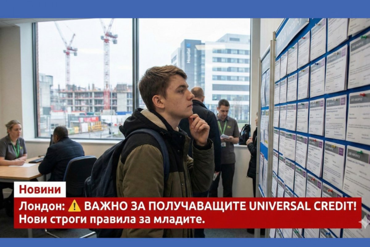 ВАЖНО ЗА ПОЛУЧАВАЩИТЕ UNIVERSAL CREDIT: Нови строги правила за младите.