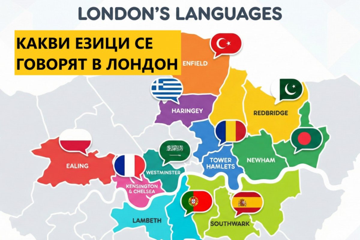 Какви езици се говорят по лондонските квартали?