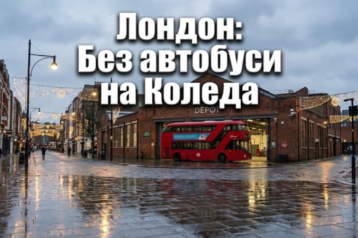 Лондон: TfL спира всички автобуси на Коледа, ще има промени и в графика за Нова година