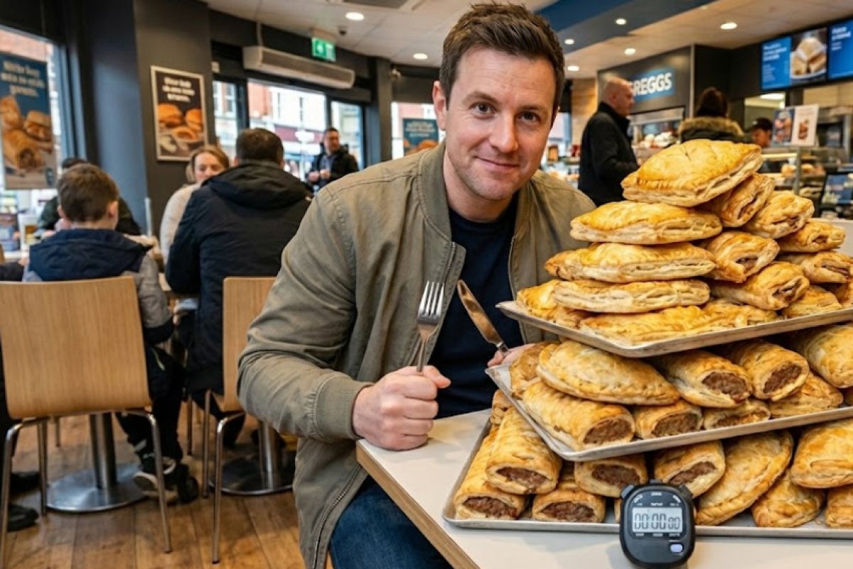 Лондочанин погълна 26 банички* от Greggs за по-малко от 18 минути (ВИДЕО)