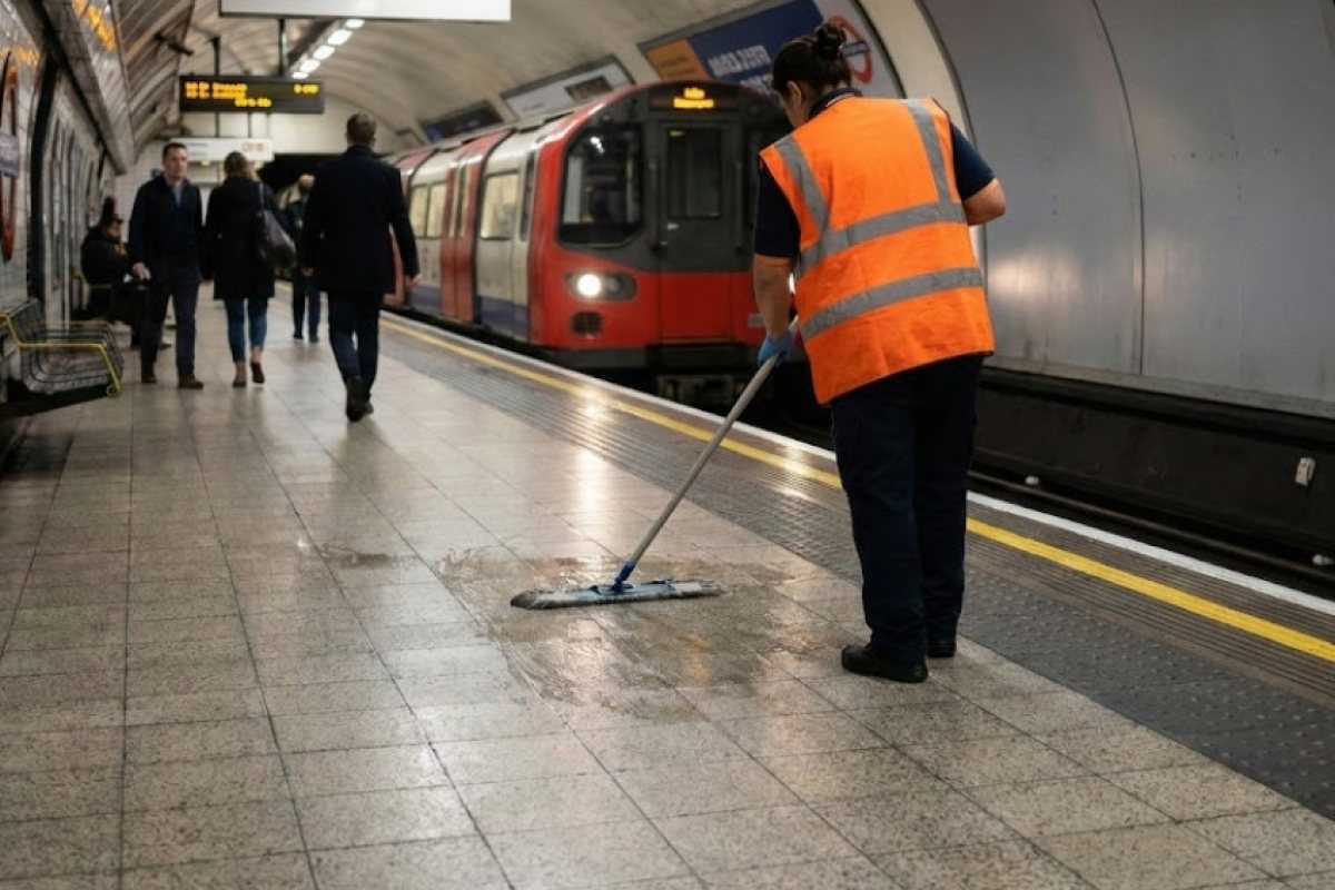 Синдикатите протестират: Лондонското кметство даде почистването на метро, влакове и автобуси на частна компания - отказа да наеме директно чистачите