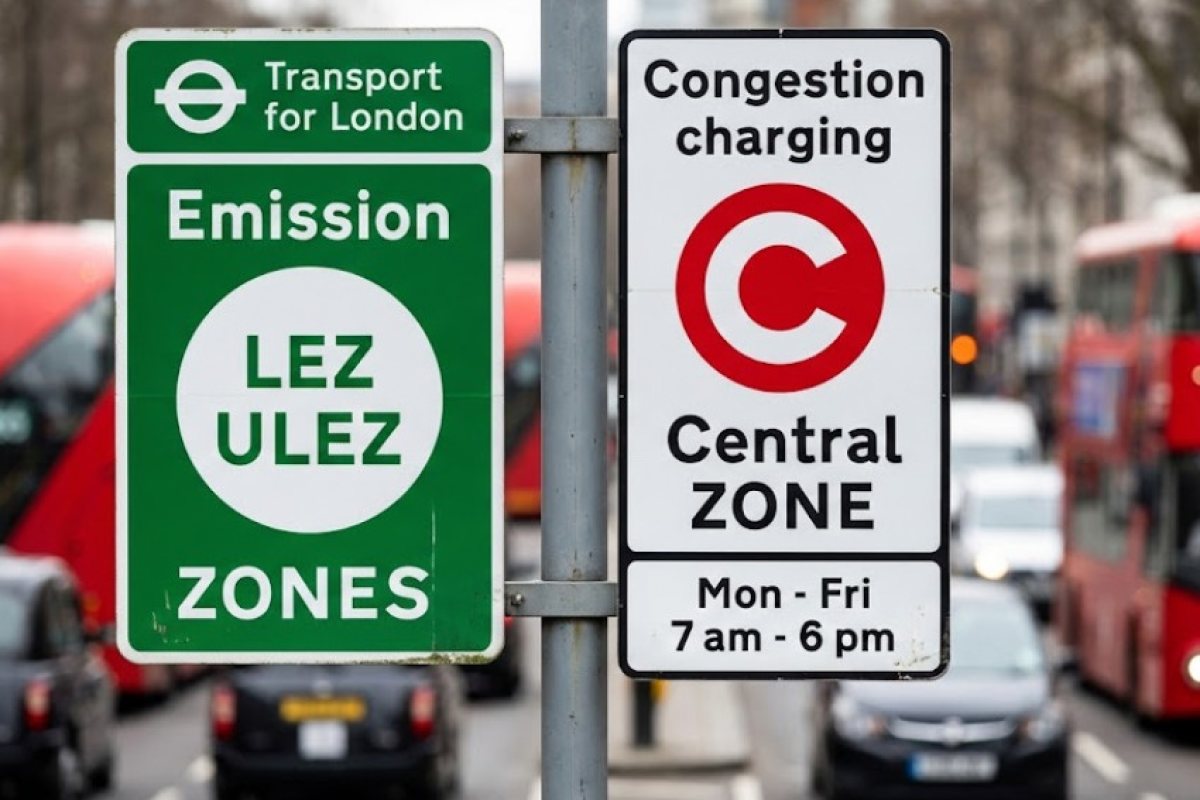 Пълен справочник за шофьорите (2026): Всичко за таксите Congestion Charge и LEZ/ULEZ в Лондон