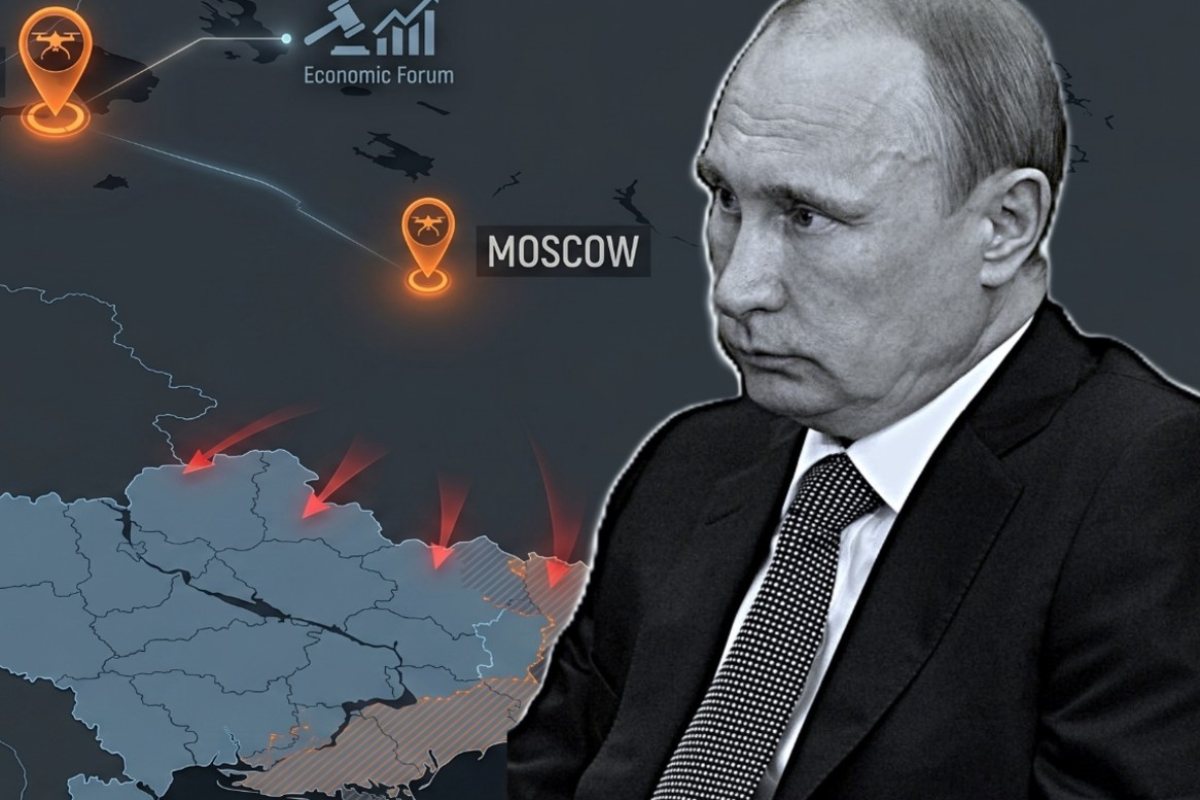 Войната в Украйна: Дронове атакуваха родния град на Путин, часове преди началото на икономически форум