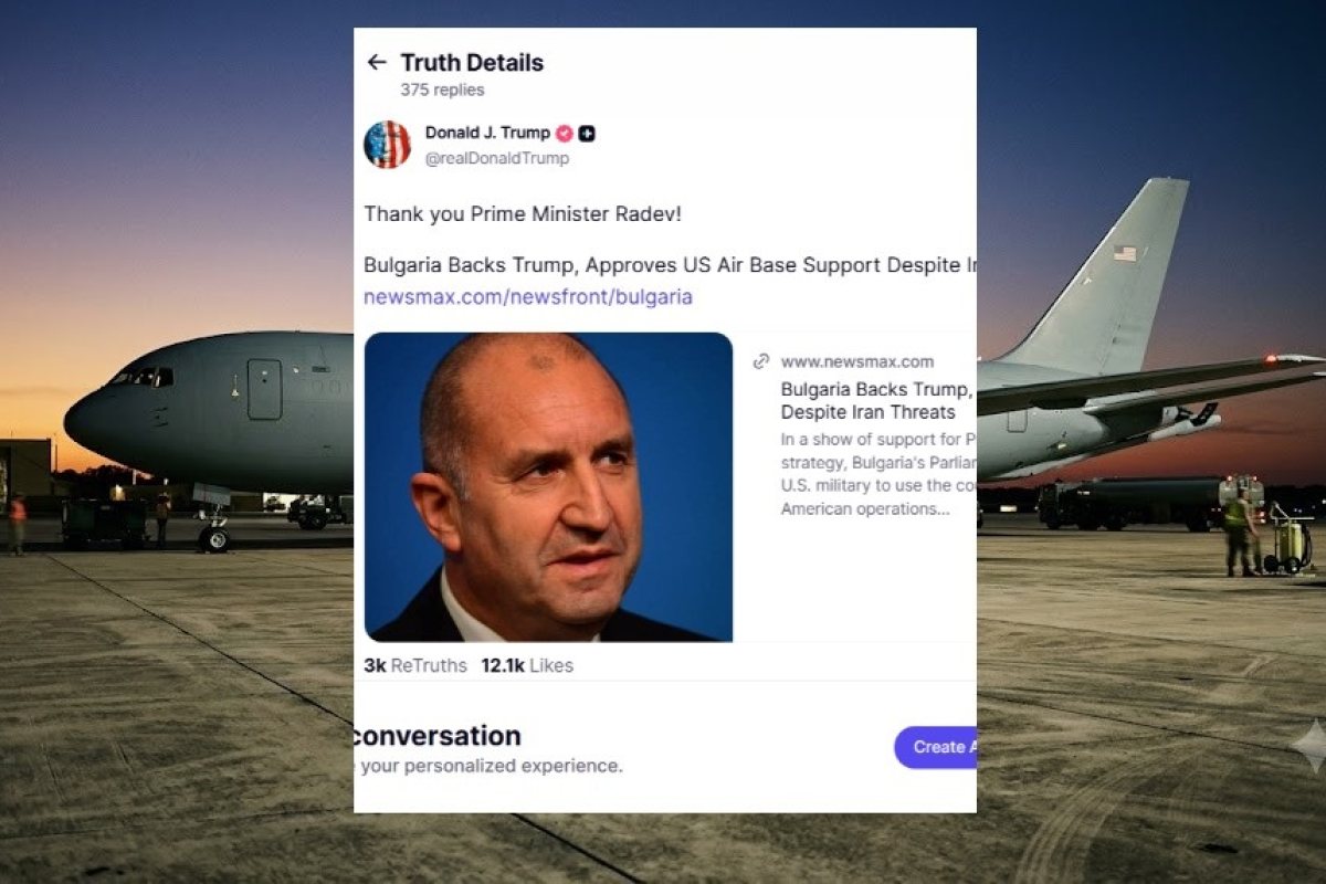 Доналд Тръмп благодари публично на премиера Румен Радев за подкрепата на България срещу Иран