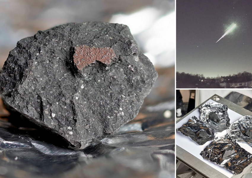 Науката извади късмет: фрагменти от метеорита, паднал преди седмица от небето над Великобритания, бяха намерени