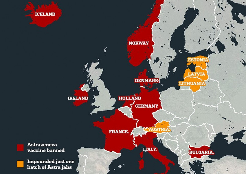 Франция, Италия, Германия и Холандия, също спират ваксинациите с британската АстраЗенека!