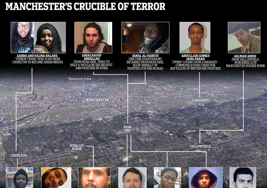 "Кварталът на омразата" в Манчестър - родно място на поне 16 джихадисти