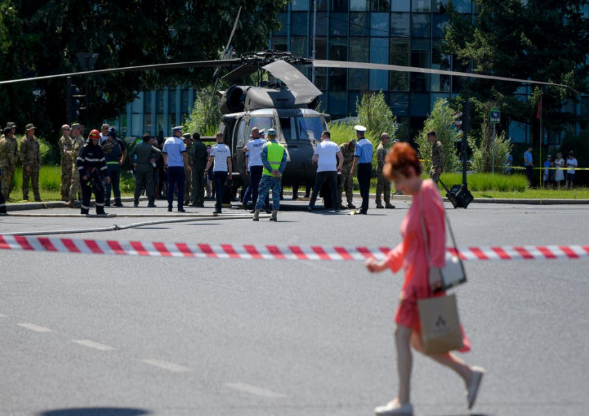 Американски военен хеликоптер кацна аварийно в центъра на Букурещ