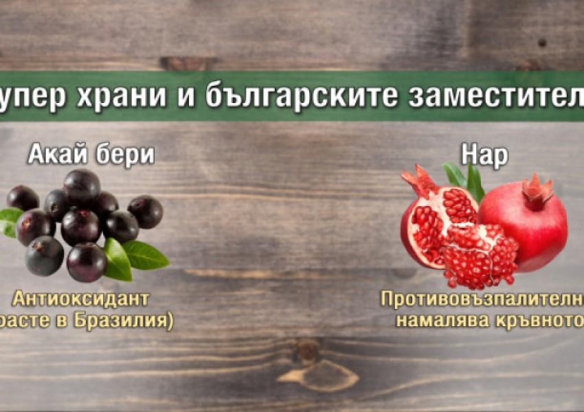 Най-известнтните суперхрани и техните родни заместители (СНИМКИ)