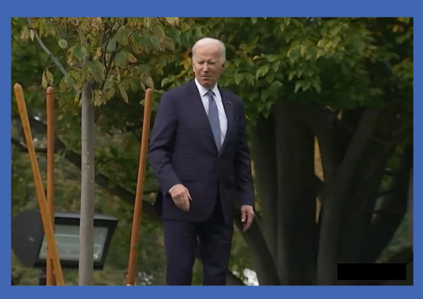 Американският президент Джо Байдън отново се загуби, този път в градината на Белия дом (ВИДЕО)