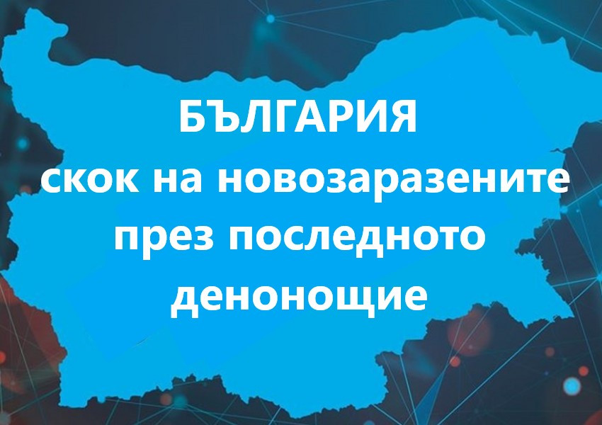 България: 1911 новозаразени за последното денонощие. Вижте и останалите данни