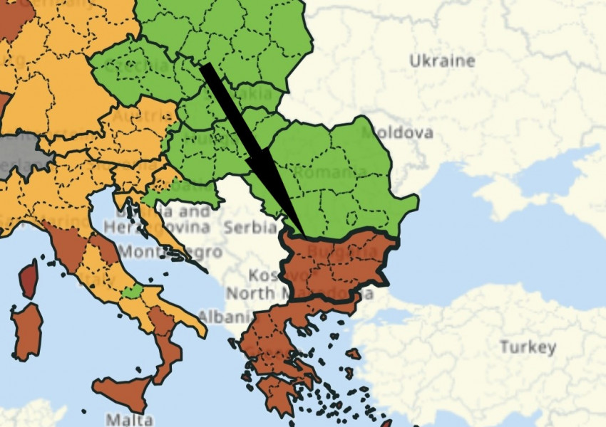 България вече е в червената ковид-зона на европейската карта. Вижте какво означава това