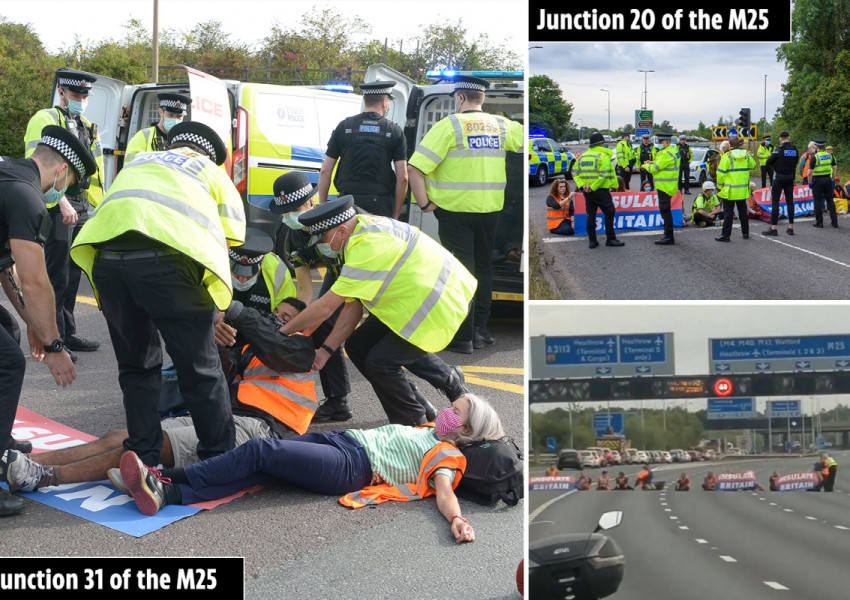 Британски съд: Протестното блокиране на магистрали е незаконно!