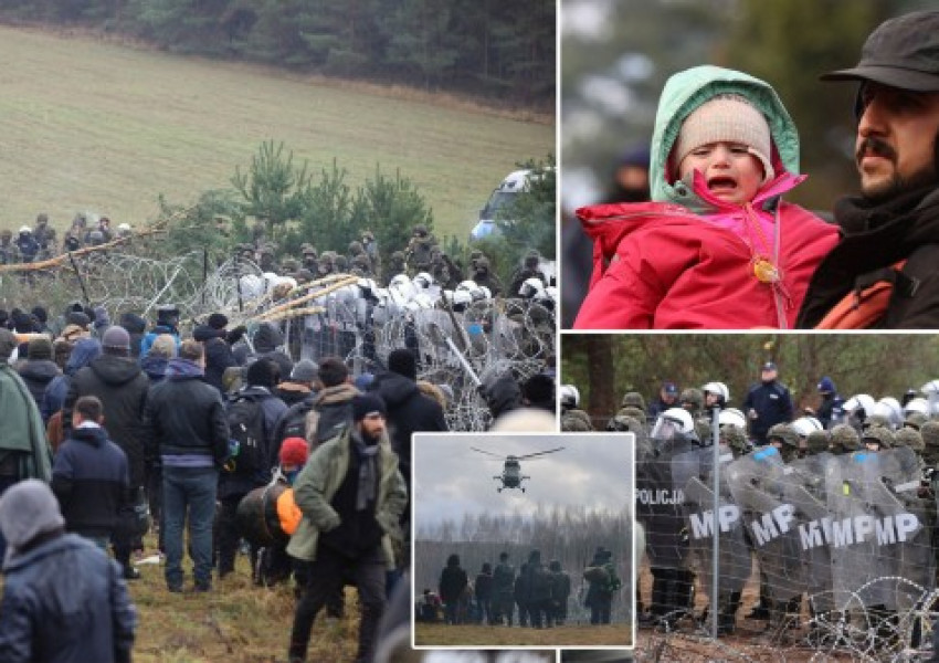 Нашествие: Хиляди бежанци се придвижват към полската граница с Беларус..