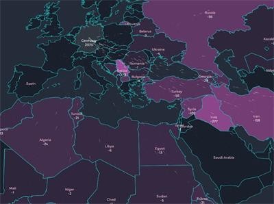 Интерактивна карта показва откъде идват бежанците в Европа