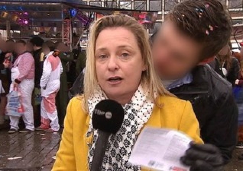 Непознати мъже опипаха репортерка в Кьолн по време на живо предаване (ВИДЕО)