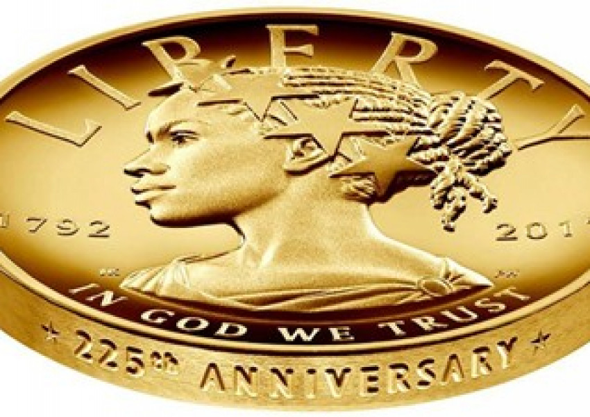 За първи път! Чернокожа ще бъде изсечена на американска златна монета