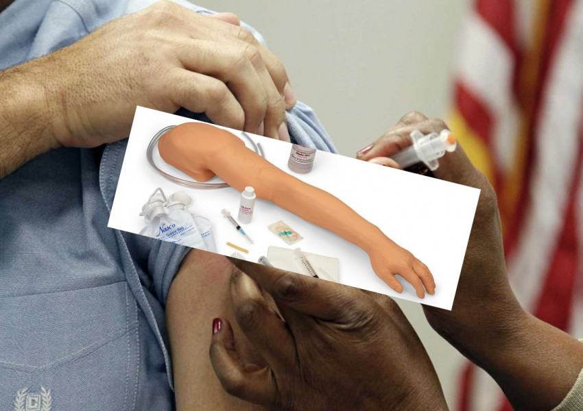 Италианец отиде да се ваксинира, но подаде за инжектиране протеза наместо истинската си ръка. 