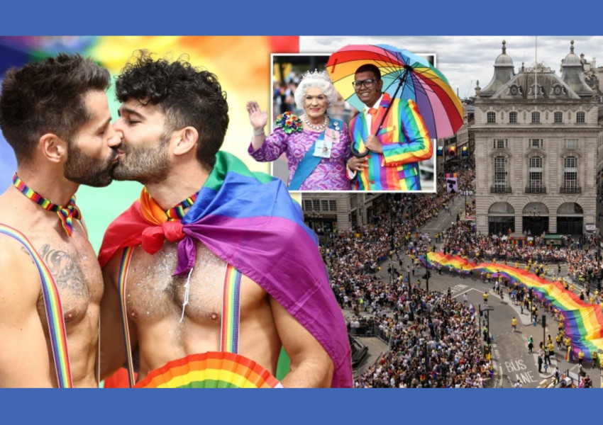 Рекордните 1 500 000 души със знамената на дъгата изпълниха улиците за 50-ата годишнина на гей парада в Лондон 