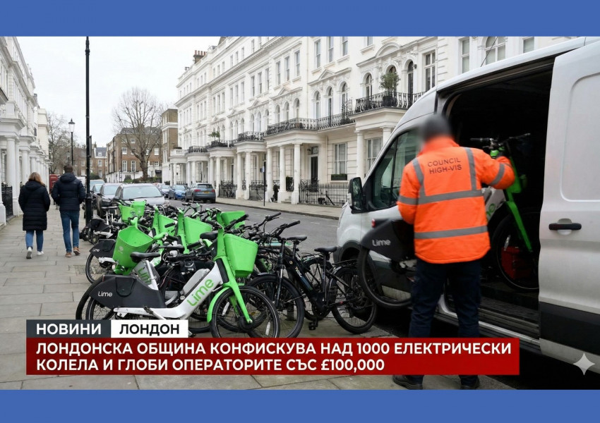 Лондонска община конфискува над 1000 електрически колела и глоби операторите със £100,000