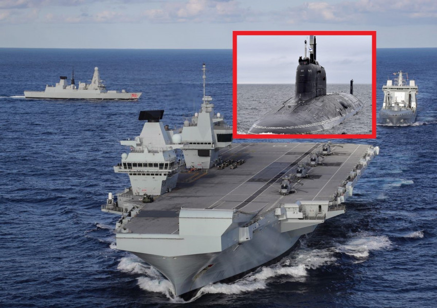Руска подводница е "тормозила" британски самолетоносач в Средиземно море
