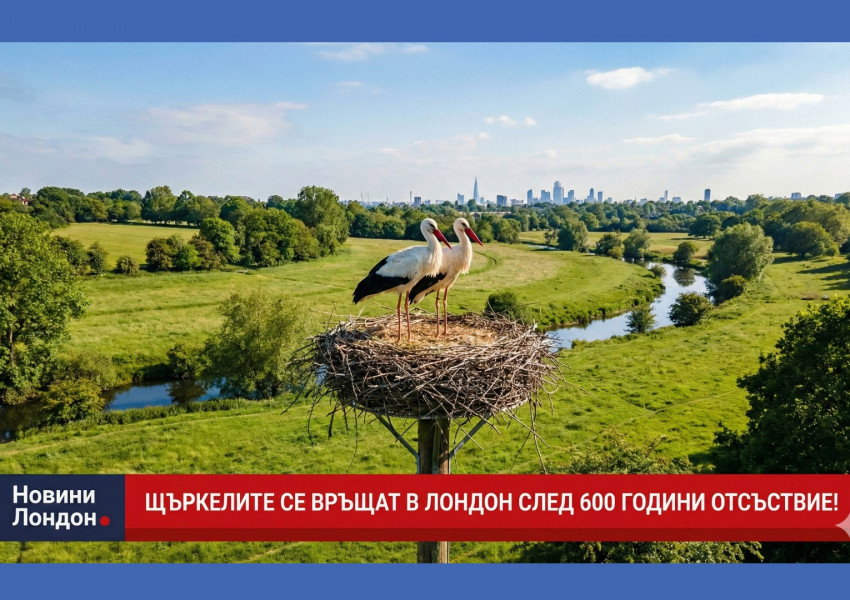 Символът на пролетта се завръща: Бели щъркели ще живеят в Лондон за първи път от 600 години!