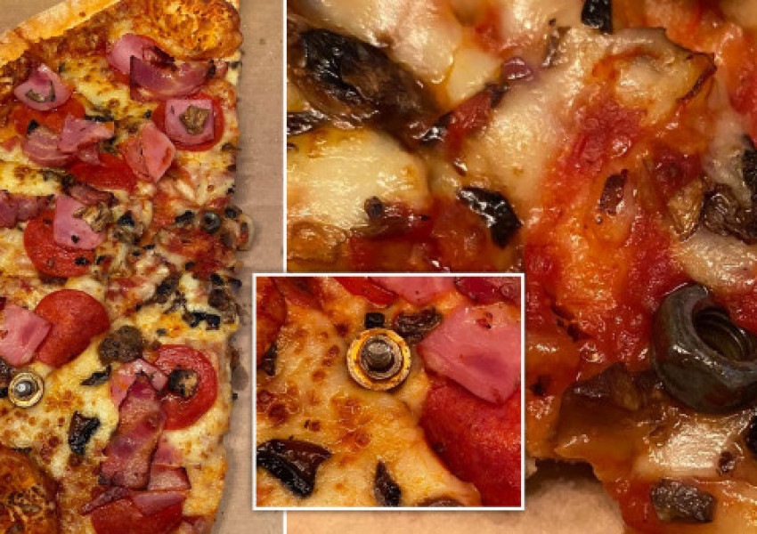 Клиентка на Domino’s Pizza откри гайки и болтове в пица си