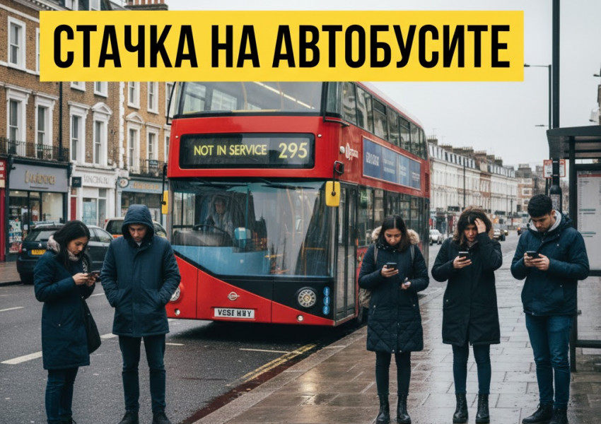 Лондон в капан: Двойна стачка на автобусите блокира Изтока и Запада едновременно! Вижте пълен списък на стачкуващите линиите Лондон в капан: Двойна стачка на автобусите блокира Изтока и Запада едновременно! Вижте пълен списък на стачкуващите линиите
