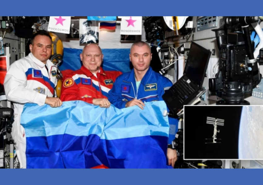 НАСА остро осъди действията на руските космонавти на борда на Международната космическа станция, които позираха с антиукраински пропагандни знамена