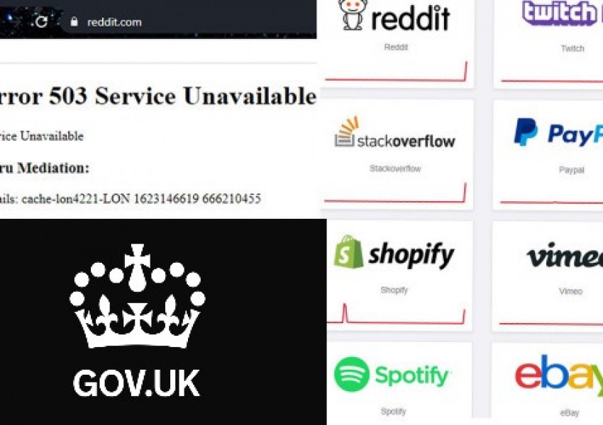 Масов срив на популярни уебсайтове сред които е и GOV UK