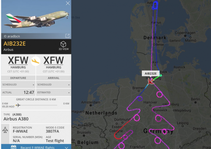 Пилот бе обзет от Коледния дух и…нарисува елха 