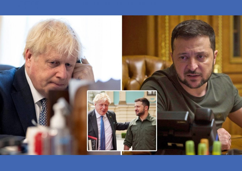 Президентът на Украйна Володимир Зеленски изказа благодарност за подкрепата на британския премиер Борис Джонсън в традиционното си телевизионно изявление вчера. Вижте какво си казаха двамата...