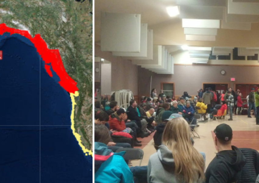 Предупреждение за цунами след земетресение 8,2 по Рихтер до Аляска