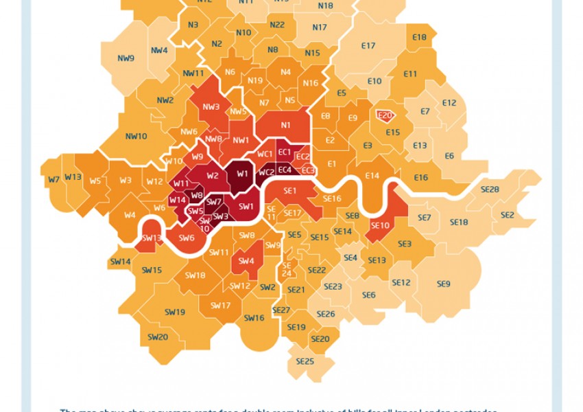Къде е най-скъпо и най-евтино да се живее в Лондон (КАРТА)