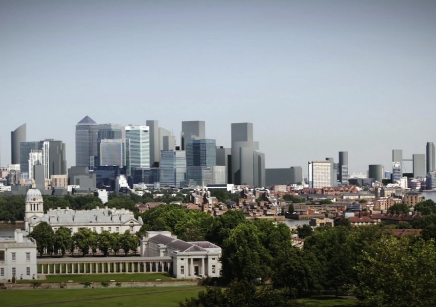 Как ще изглежда Лондон, ако бъдат построени всички планирани небостъргачи? (ВИДЕО)
