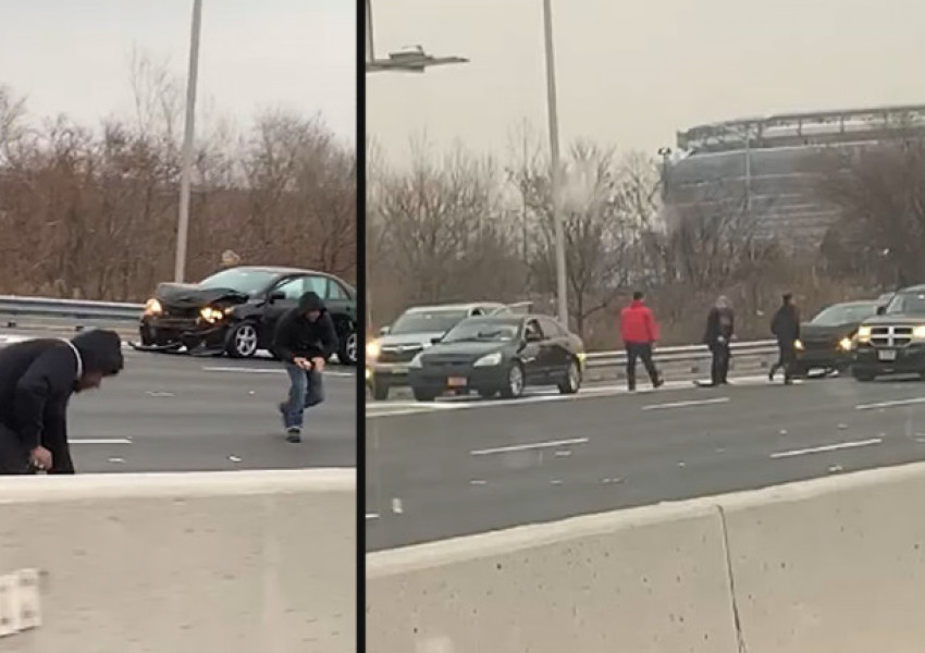 Пари заваляха на магистрала (видео)