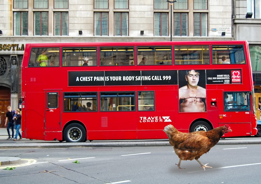 Лондонските автобуси – по-бавни от кокошки