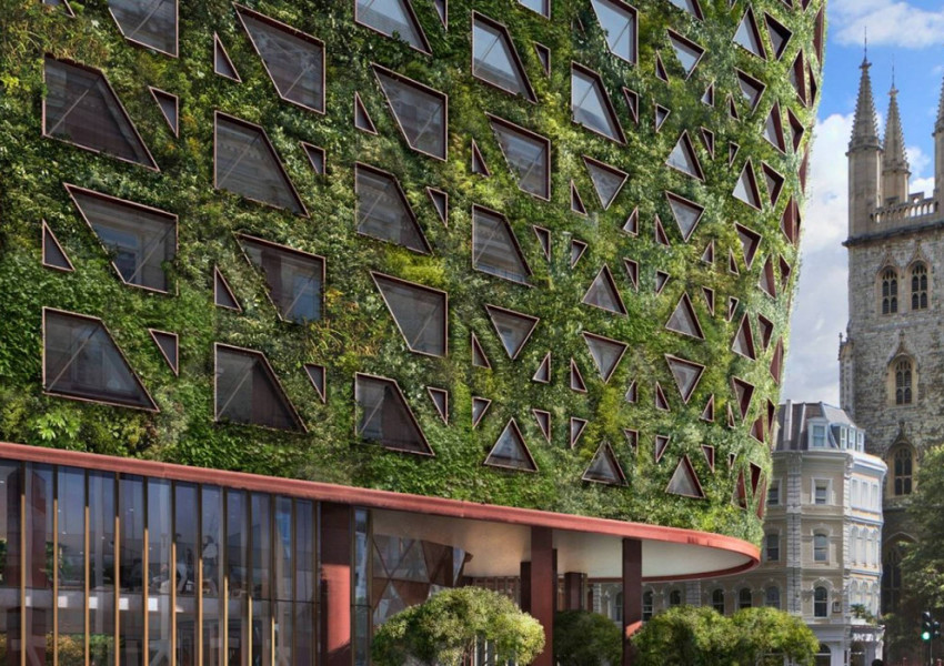 Най-голямата зелена стена покрива сграда в Лондон