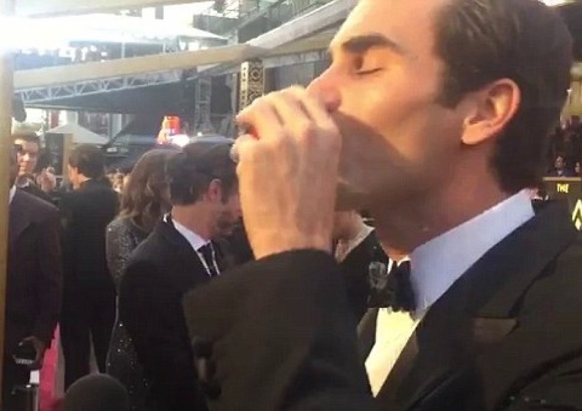 Федерер удари шот с текила на Оскарите