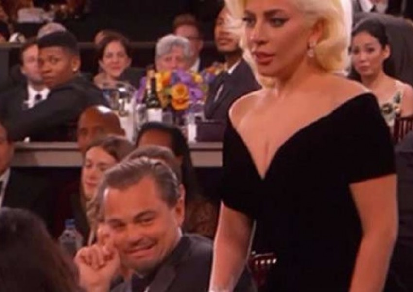 Вижте как Лейди Гага уплаши Лео ди Каприо! (ВИДЕО)